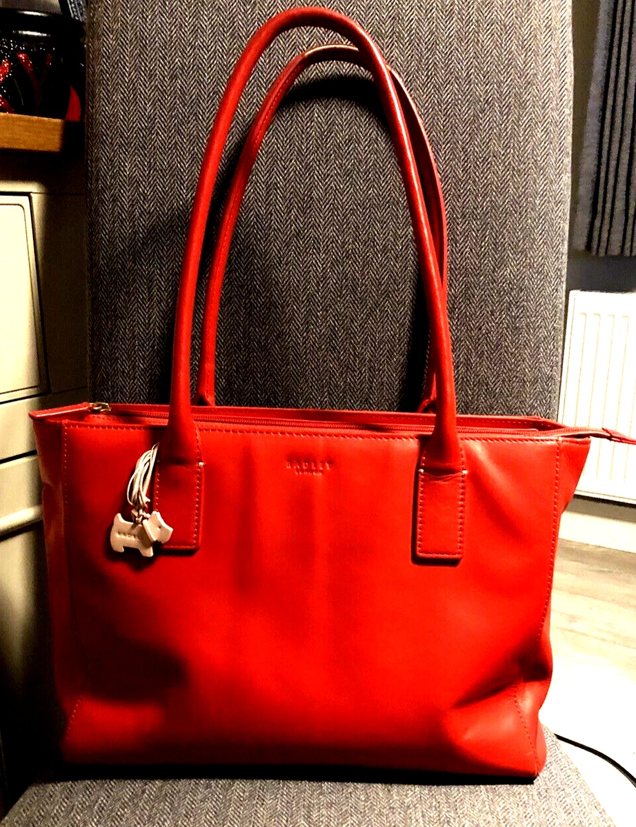 Radley red sales tote bag
