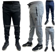 Mens Polyester Summer ZIP POCKETS Silky Bottoms Joggers Lightweight Pants Sweat