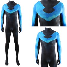 The Nightwing Jumpsuit Superhero Bodysuits Cosplay Costume Halloween Adult Kids