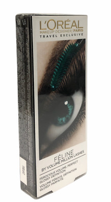L'Oréal Paris Feline By Volume Million Lashes (Black 3pc Set | 9.2mL/0.31Oz(X2)