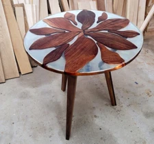 Clear Epoxy Resin Coffee Table Top - Customizable, Durable & Modern Design