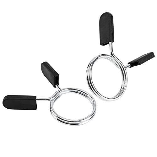 Paquete de 2 abrazaderas olímpicas para barra con clip de resorte de 2 pulgadas