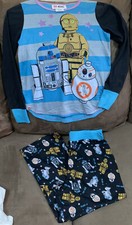 KIDS LEGO STAR WARS PAJAMAS SZ 7/8 SHIMMERING SUPER CUTE 2-PC