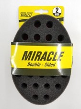 Miracle Double-Sided Sponge Brush For Dreads Afro Twist Coil Curl Wave D