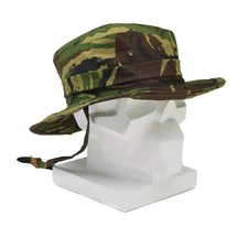 Genuine Dutch military boonie hat DPM camo Panama hat neck flap wide brim NEW