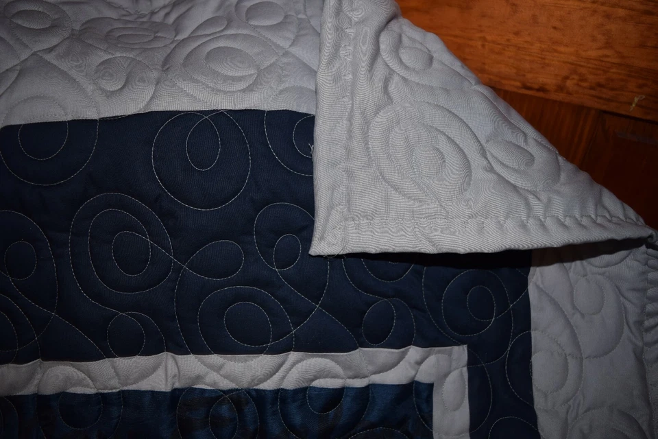 BABY CRIB QUILT M/W NEW ENGLAND PATRIOTS FABRIC  - Image 2 of 4