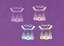 BABY DRESS clothes die cuts scrapbook cards