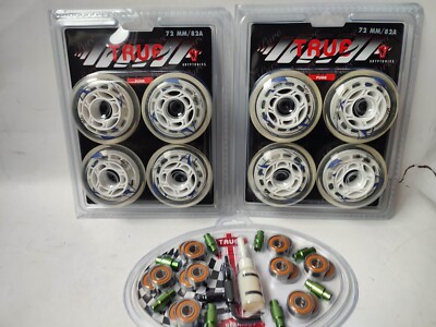 Kryptonics 8 St. True Pure Hockey Skating Rollen 72 mm 82 A clear Abec 5 Spacer