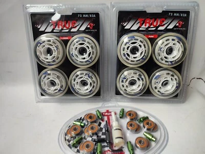 Kryptonics 8 St. True Pure Hockey Skating Rollen 72 mm 82 A clear Abec 5 Spacer