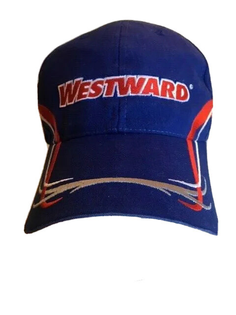 Baseball Cap Logo Westward Hat Adjustable Blue Very Nice Sharp Hat-image