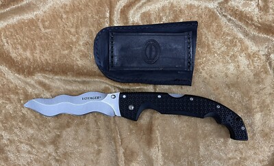 NEW COLD STEEL XL KRIS VOYAGER AUS10A WITH A CUSTOM LEATHER BELT