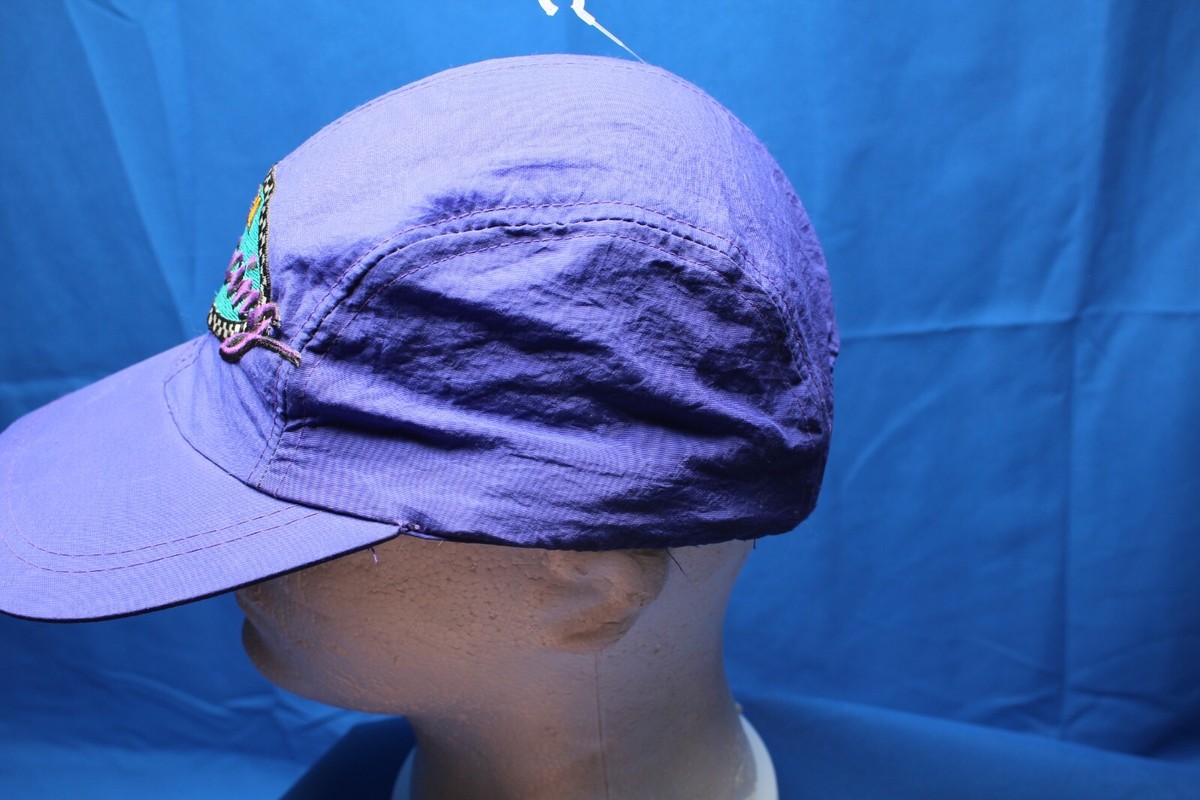 Vintage 80s Napa Racing Purple Snapback Hat Cap Nascar Dirt  display picture 1