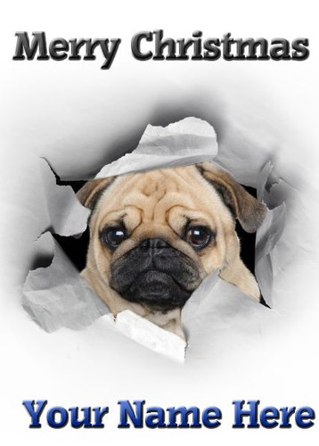 PUG CARD Birthday,father;s Well home A5 Personalised Greeting Card PID018 - Picture 9 of 16