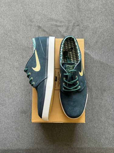 Nike SB Zoom Stefan Janoski PR Armory Navy/Gold 482972-470 - Size 10US Very Rare - 第 1/9 張圖片
