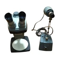 Bausch & Lomb 1x-2x Stereo Microscope & Stand With Light