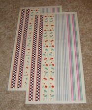 Sandylion Sticker Designs Lot of Two 1950's Sticker Border