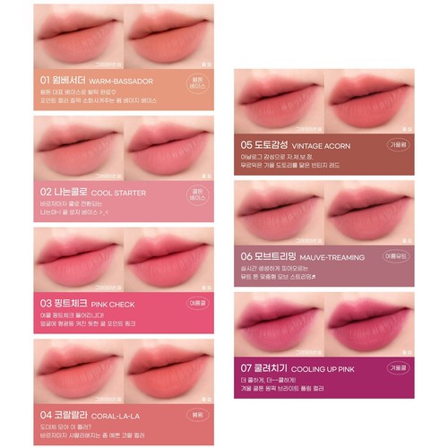 PERIPERA Over Blur Tint 7 Colors 3.5g 2024 S/S 7colors Matte K-Beauty - Picture 10 of 14