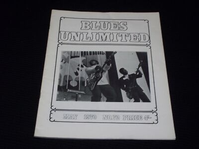 1970 MAY BLUES UNLIMITED MAGAZINE - GO BO DIDDLEY COVER - L 15125