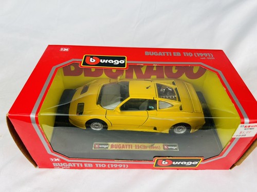 Coche fundido a presión Burago 1/24 Bugatti EB 110 (1991) código amarillo. 0535 Italia - Imagen 2 de 9