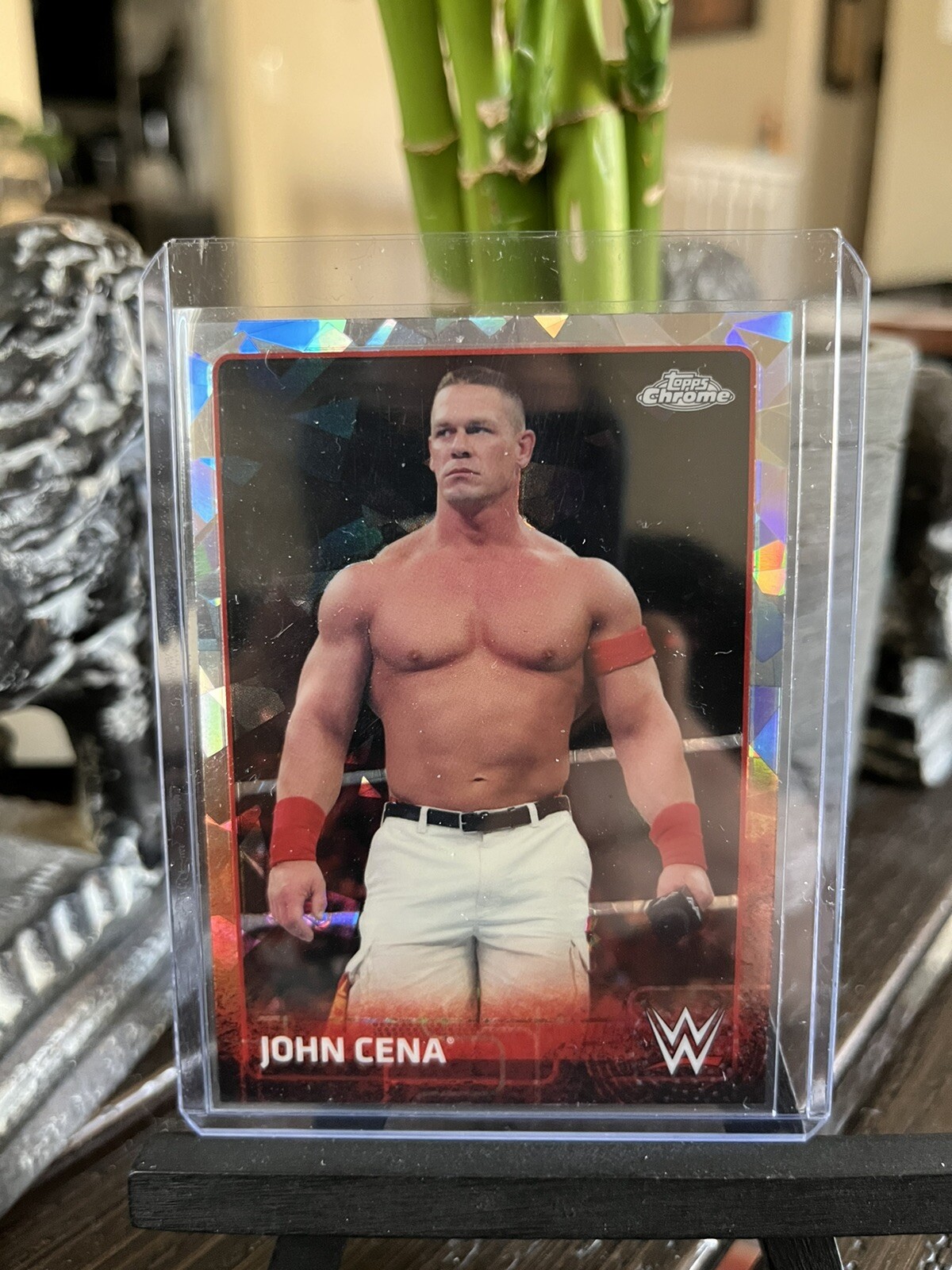 2015 TOPPS CHROME WWE JOHN CENA ATOMIC REFRACTOR INSERT #38 *RARE* UCANTCME