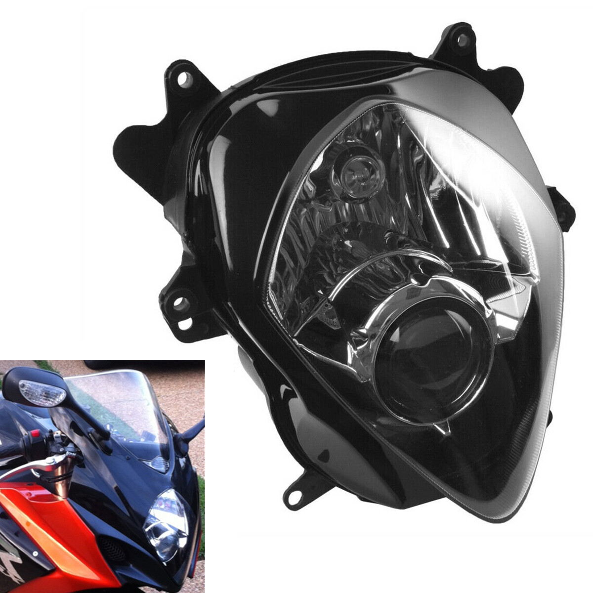 1X Front Headlight Lamp Assembly Fit For Suzuki GSXR1000 2007-2008