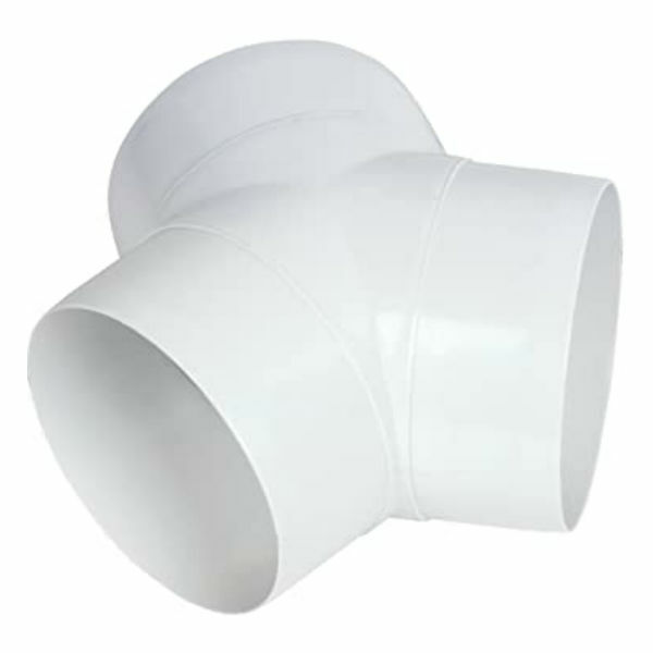 Airvent 404144 Ventilation Ducting 'Y' Piece - 100mm (White)