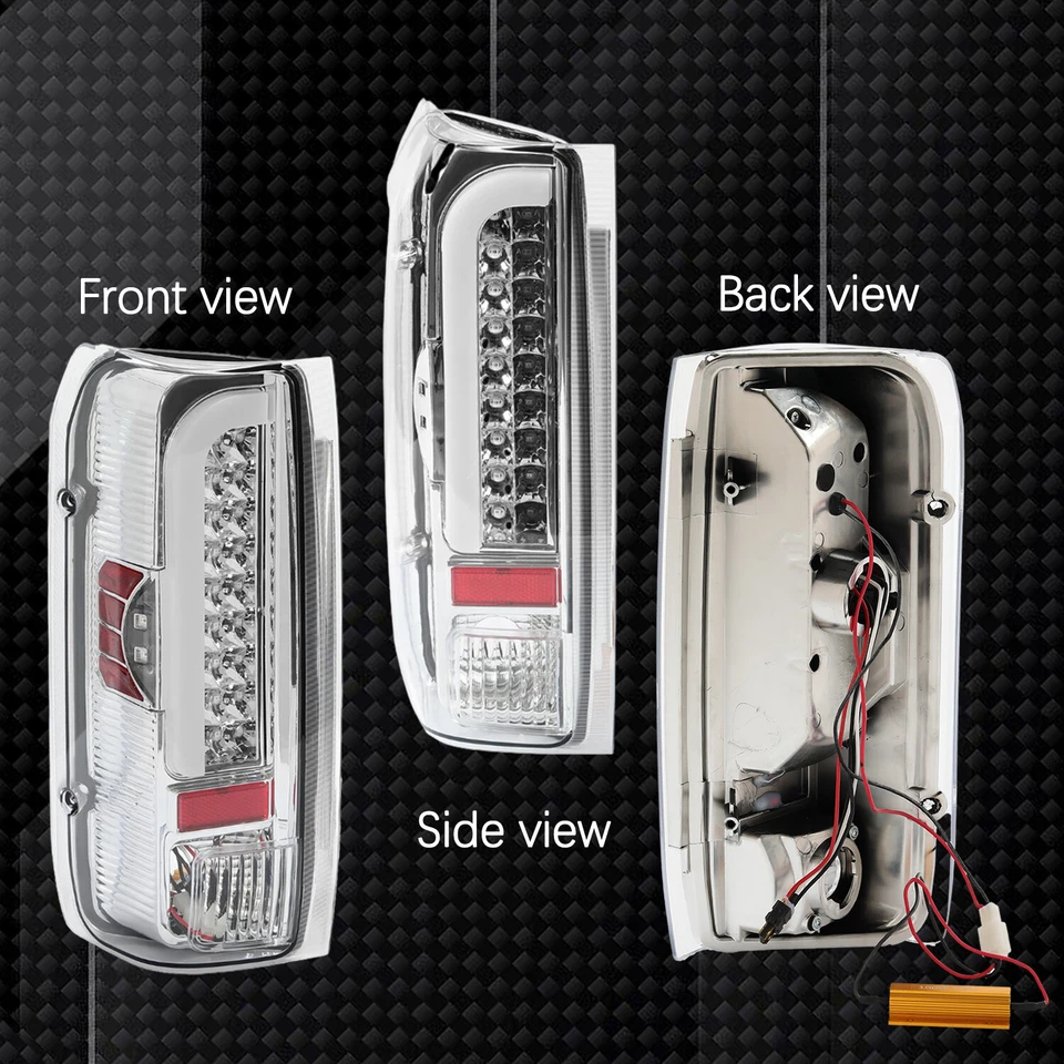 Pair Rear Tail Lights Lamps LED For 90-97 96 Ford F150 F250 F350 F Super Duty - Image 3 of 4