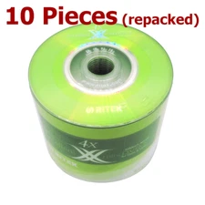 Mini DVD-R 4x 8cm 1.4 GB Blank DVD Recordable Discs 1.4GB Ritek  - 10 Discs