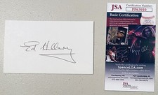 Sir Edmund Hillary Signed Autographed 3x5 Card JSA Certified Mount Everest