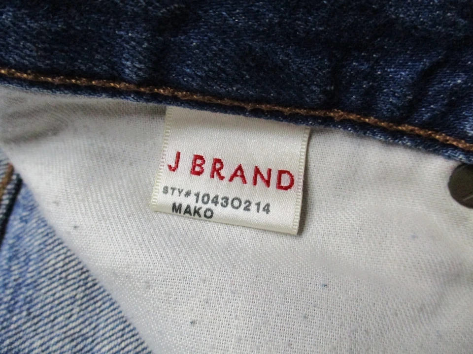 J Brand Shorts Womens 25 Blue Denim Mako Hot Short Cuffed Distressed  - Изображение 2 из 4