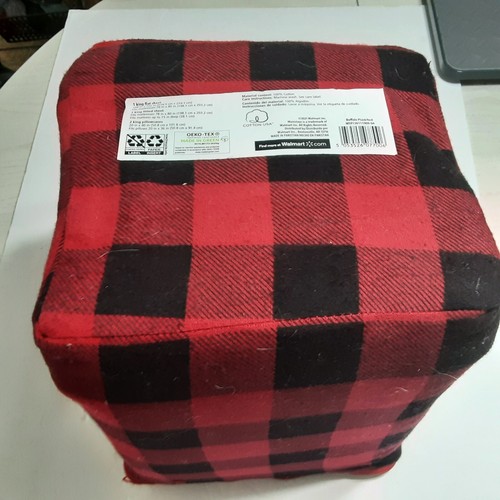 Mainstays KING Flannel Sheet Set 100% Brushed Cotton Flat-Fitted-2 pillowcases - Picture 3 of 8