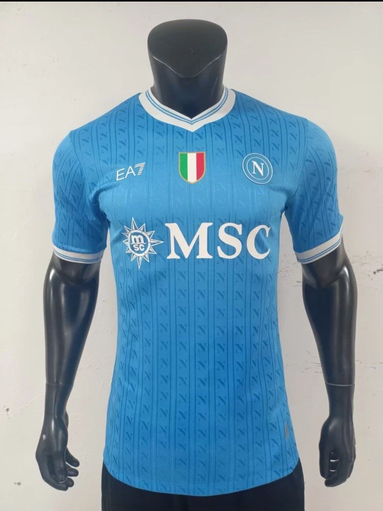 Maillot De Football Homme Macron Napoli Tg S T-Shirt Vintage