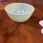 Fire King Oven Ware Jadeite Mixing Bowl 6” Swirl Fluted Pattern  Vintage #105