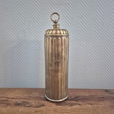 Ancien chauffe-lit en laiton, bouteille d'eau chaude, cruche à bouteille