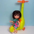 Vintage Mattel Liddle Kiddles HARRIET HELIDIDDLE Doll, Outfit, Helicopter