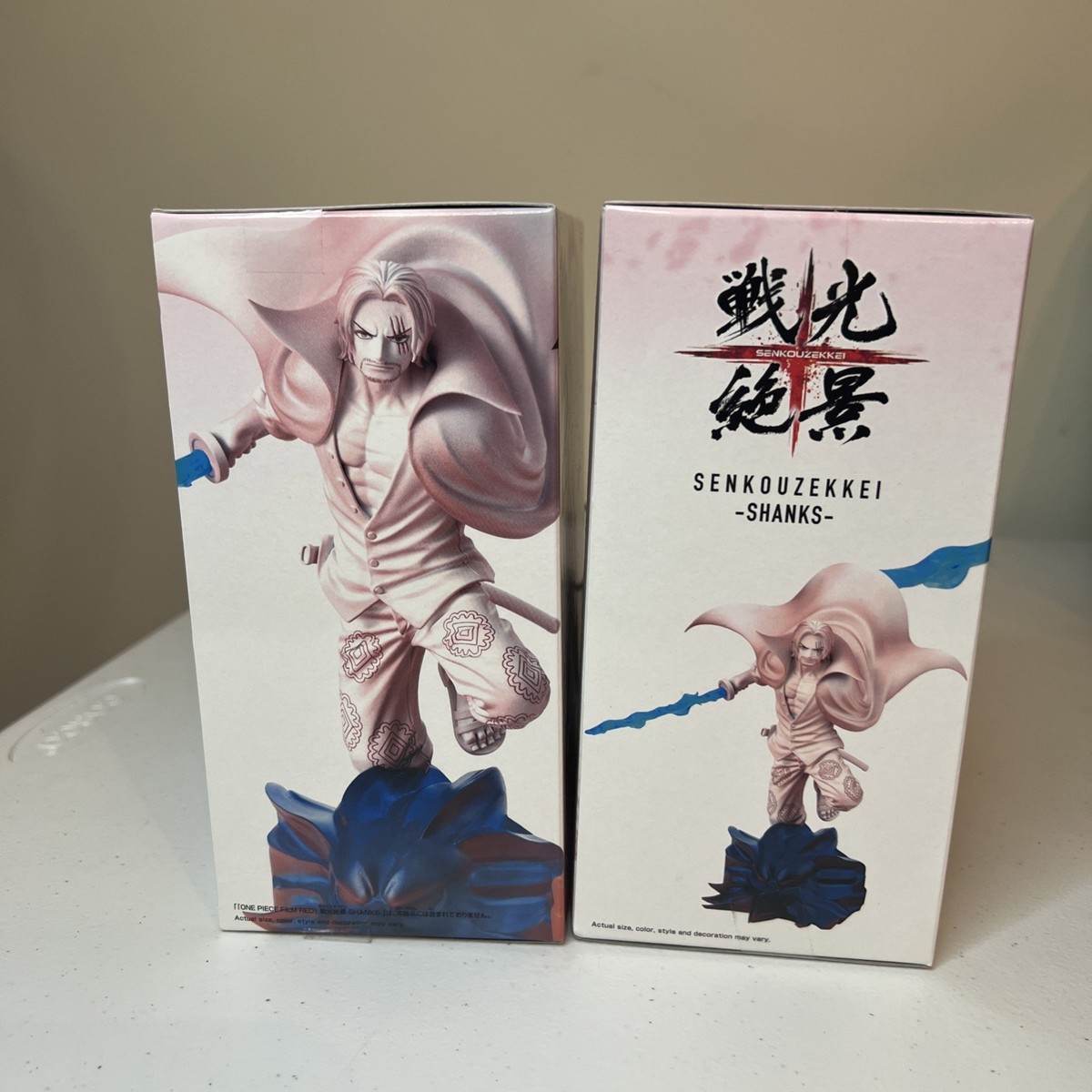 One Piece Film Red Monkey D Luffy & Shanks Figures SenkouZekkei
