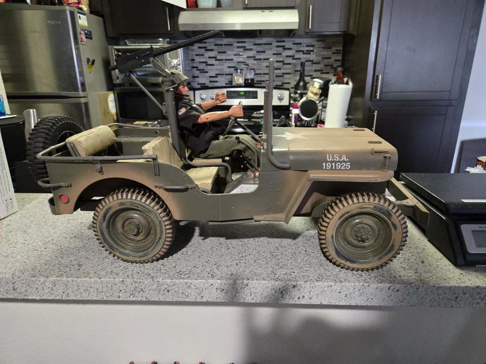 Jeep GI Joe Willys 2002 edición limitada Hasbro 81595 escala 1/6 20"" Pawtucket Foto 4 de 4