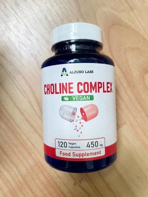 Choline Komplex 120 Kaps - Leber Gesundheit, Detox, Anti Aging, Energie, Fokus