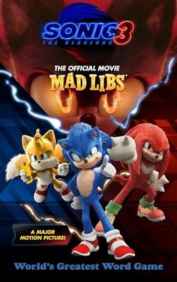 Sonic the Hedgehog 3: The Official Movie Mad Libs by Mickie Matheis NEW