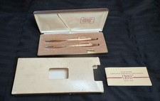CROSS Ballpoint Pen and Mechanical Pencil Set 10 KARAT Gold Filled Monogrammed