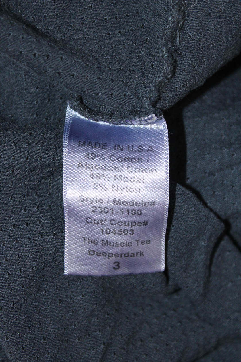 Current/Elliott Women Basic Dark Blue Sleeveless … - image 5