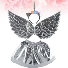 Tutu Skirt for Girl Carnival Costume Stage Performance Kids Unicorn Headband