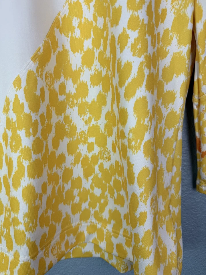 Camisa Adidas Stella McCartney Mujer 40 Mediana Blanca Amarilla Barricada Tenis Top Foto 4 de 4