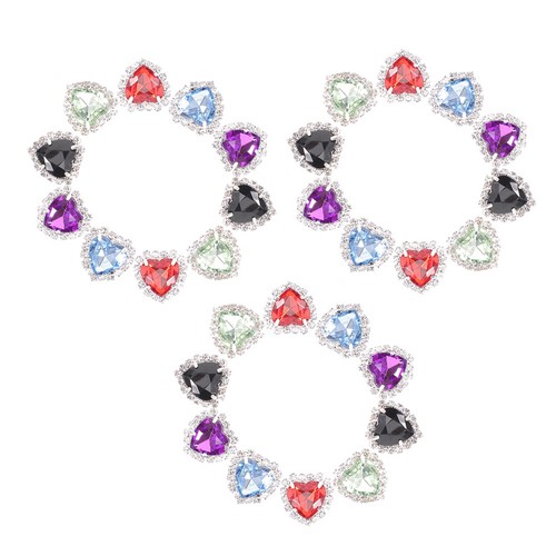 30 piezas piedras de coser gemas de costura de cristal con hebilla de joyería de diamantes de imitación - Imagen 3 de 20