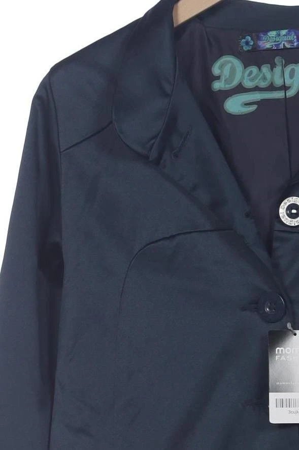 Desigual Mantel Damen Jacke Parka Gr. 42 Baumwolle Marineblau #gsa9p9x