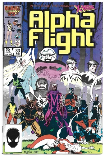 *ALPHA FLIGHT #33*MARVEL 1986*1ST APP. LADY DEATHSTRIKE*X-MEN*NM*SIGNED MIGNOLA*