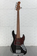Sadowsky MetroExpress 21-fret Vintage JJ Bass, 5-string - Black High Polish