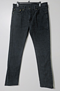 Levi's 511 Slim Fit Jeans Mens 34X32 Black Stretch Denim 04511-4406