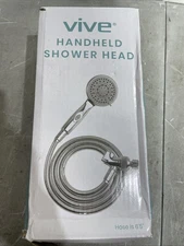 Vive Hand Held Shower Head with Long Hose - Detachable 2 in 1 ‎Chrome