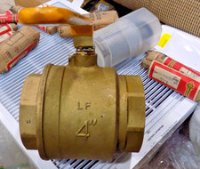 BPM 4” Brass Ball Valve Lead Free Full Port with Female Threaded NPT 600 WOG